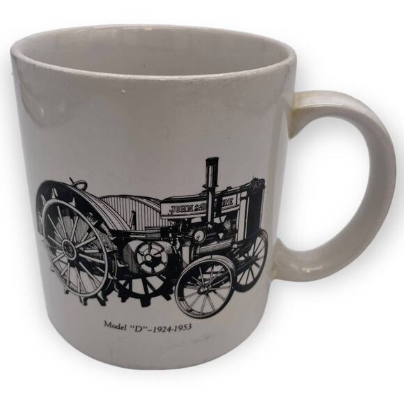 Vintage Go With The Green John Deere Service Coffee Mug Model D 1924 11 OZ - Picture 2 of 3